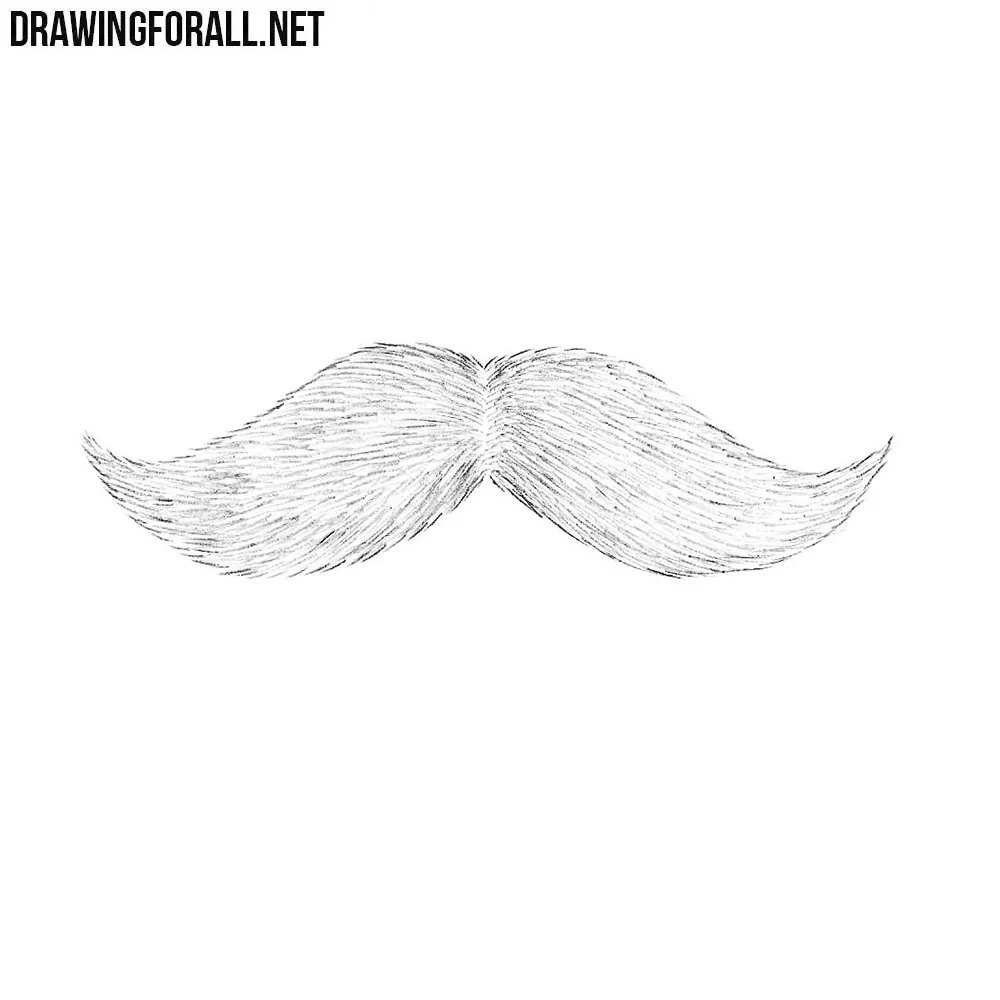 How to draw a mustache