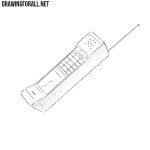 How to Draw a Phone from the 80s
