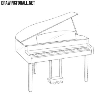 How to draw a piano | Drawingforall.net