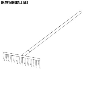 How to draw a rake
