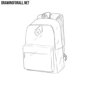 How to draw a schoolbag