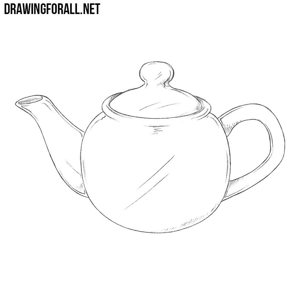 How to DRAW AN ELECTRIC KETTLE EASY Step by Step  YouTube