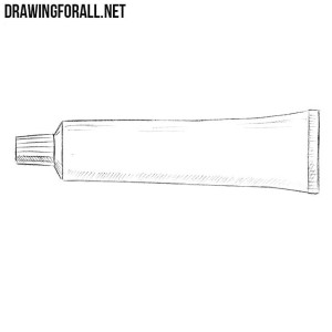 How to draw a toothpaste