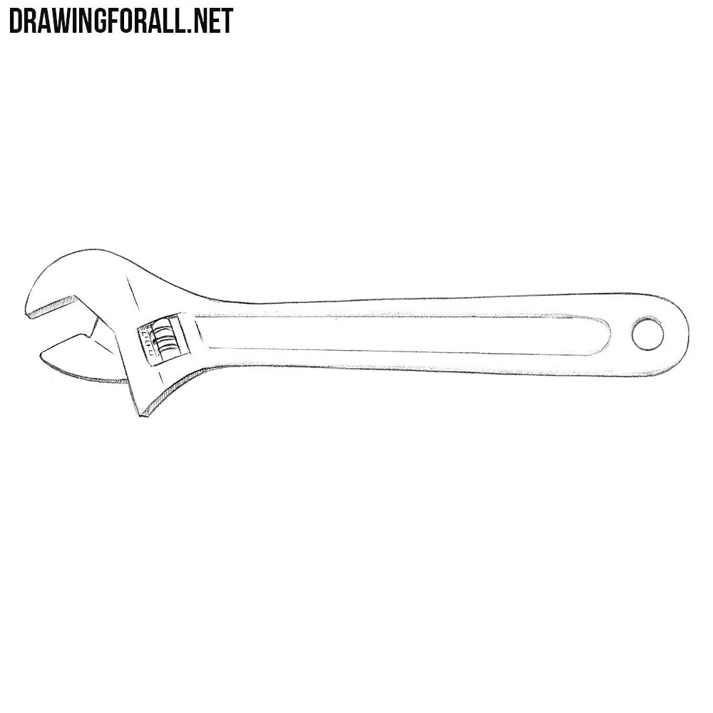 How to Draw a Wrench