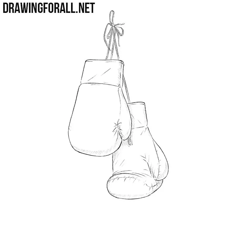 How to draw boxing gloves