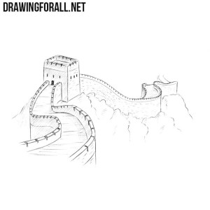 How to draw the Great Wall of China