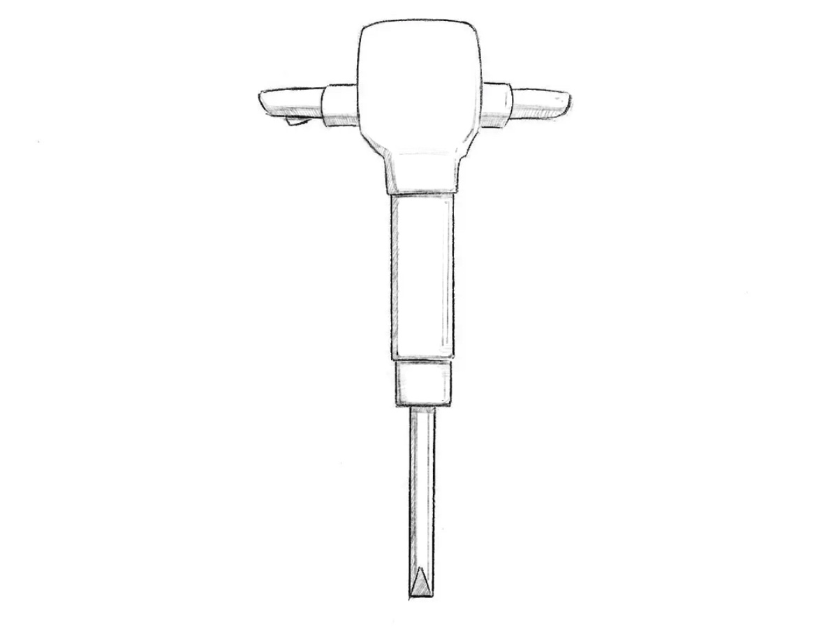 how to draw a jackhammer featured image