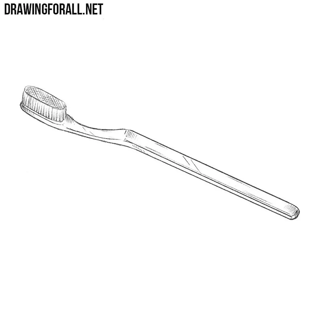 How to Draw a Toothbrush