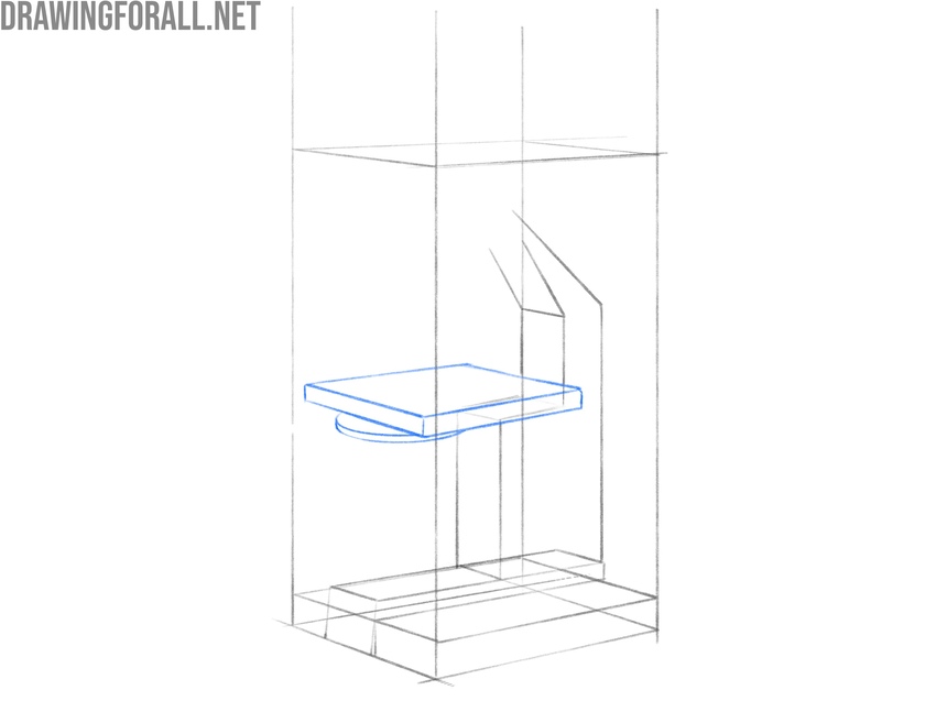 Sketch the flat platform