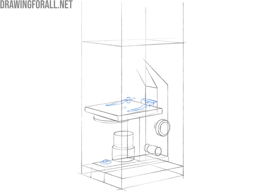 Add the specimen holders and button