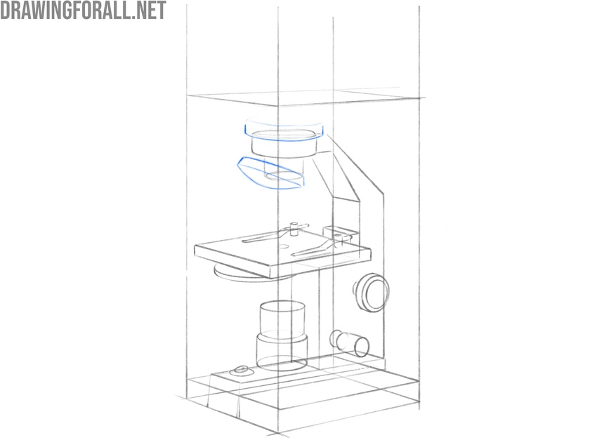 Sketch the rotating lens holder