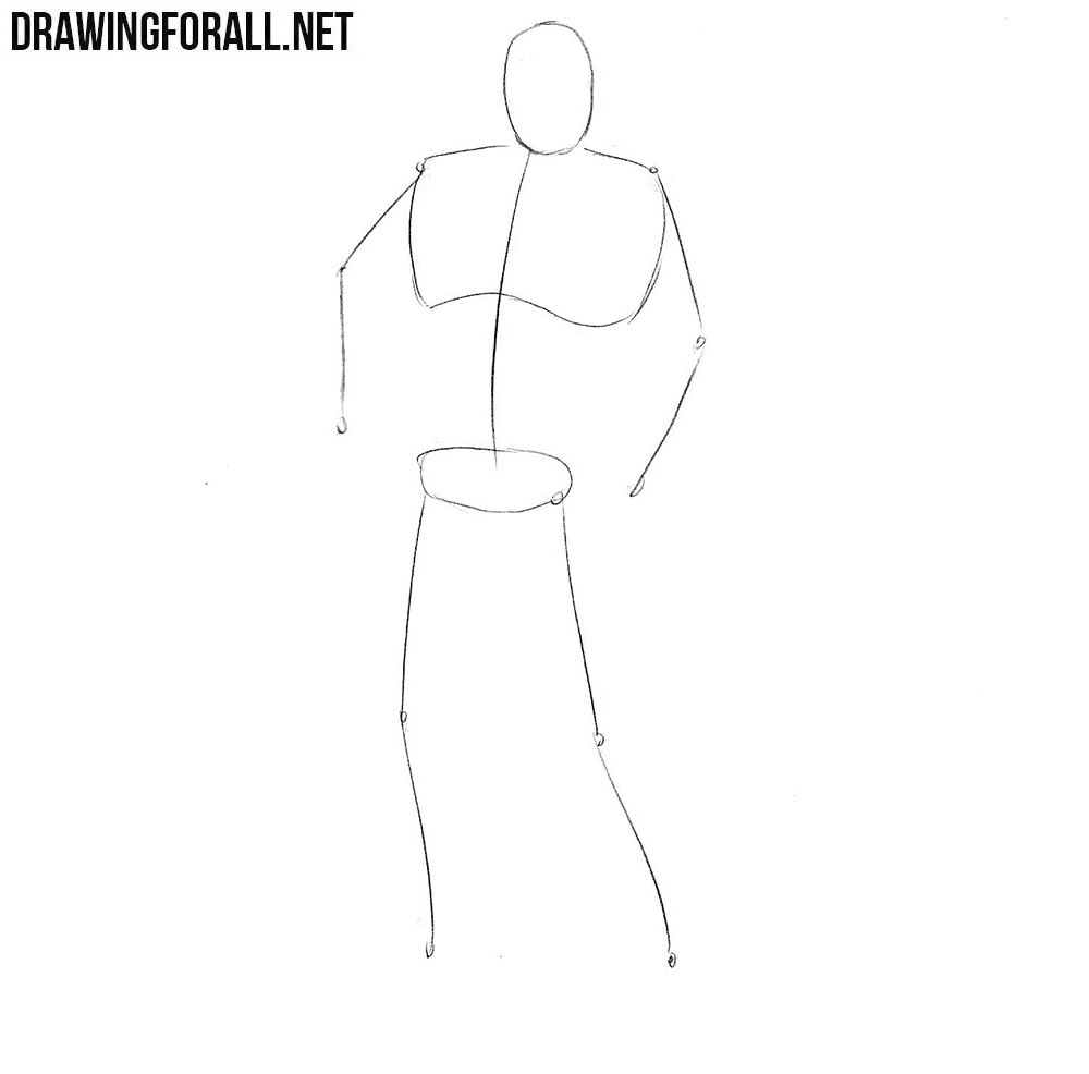 How to draw Sabretooth