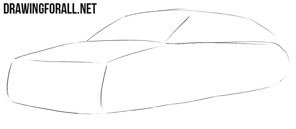 How to draw a Mercedes-Maybach