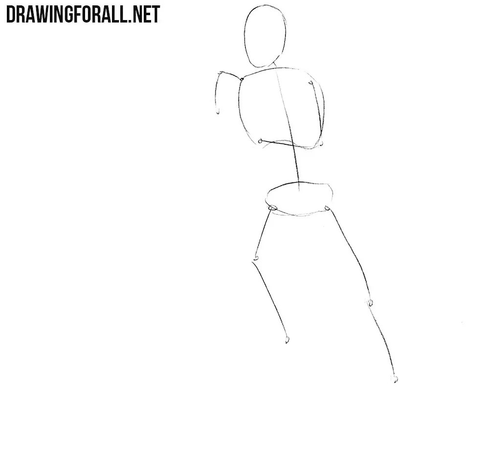 How to draw a football player