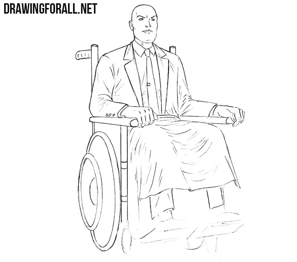 How to draw Charles Xavier