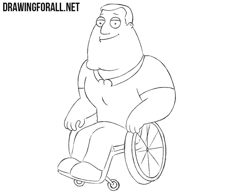 How to draw Joe Swanson