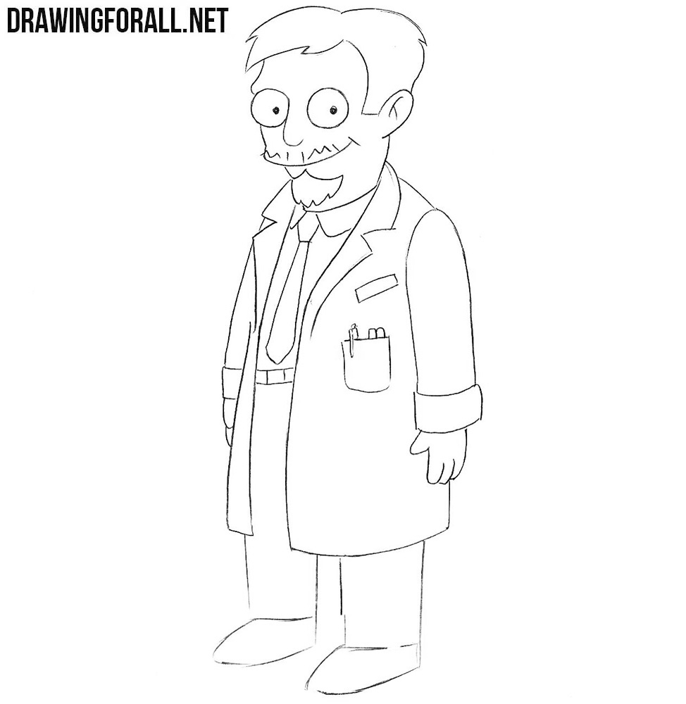 How to draw Nick Riviera from the simpsons