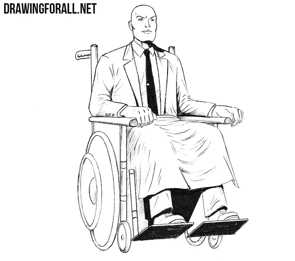 How to draw Professor X