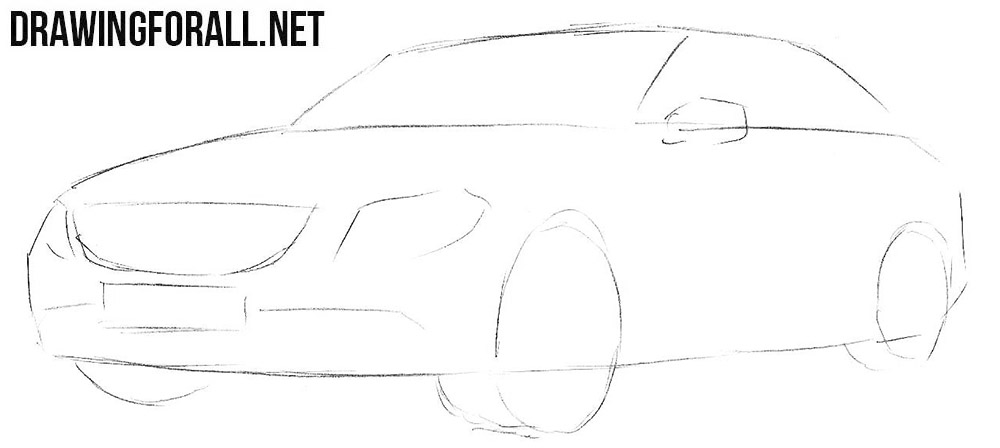How to Draw a Mercedes-Benz