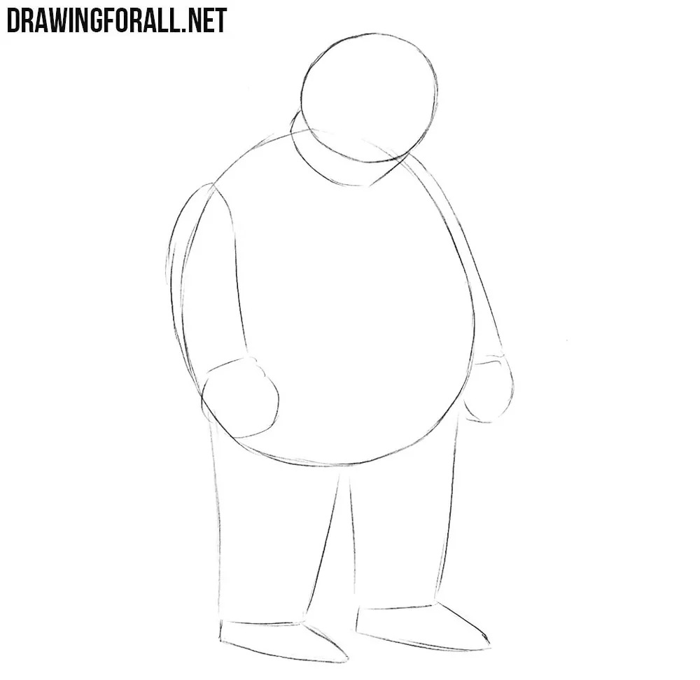 How to draw Fat Tony step by step