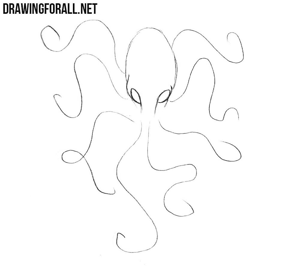 How to draw Kraken easy