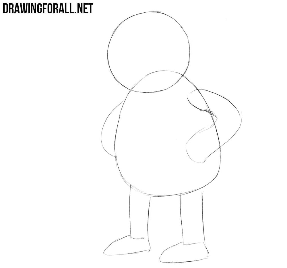 How to draw Nelson from the simpsons