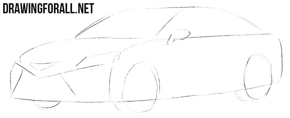 How to draw Toyota car