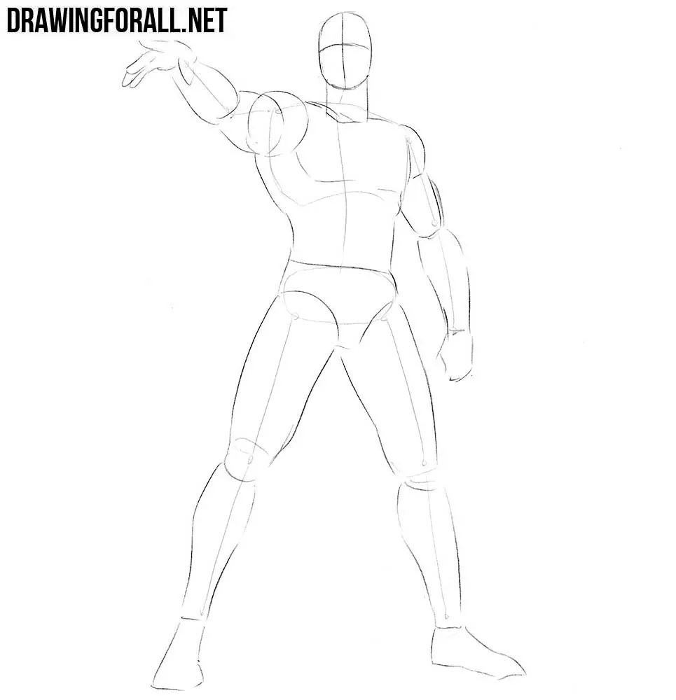How to draw Vision step by step