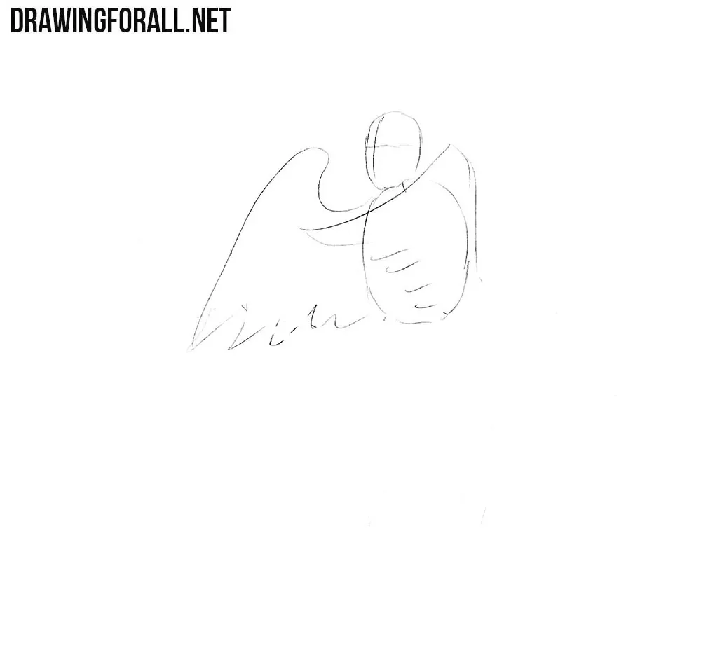 How to draw a Gamayun bird