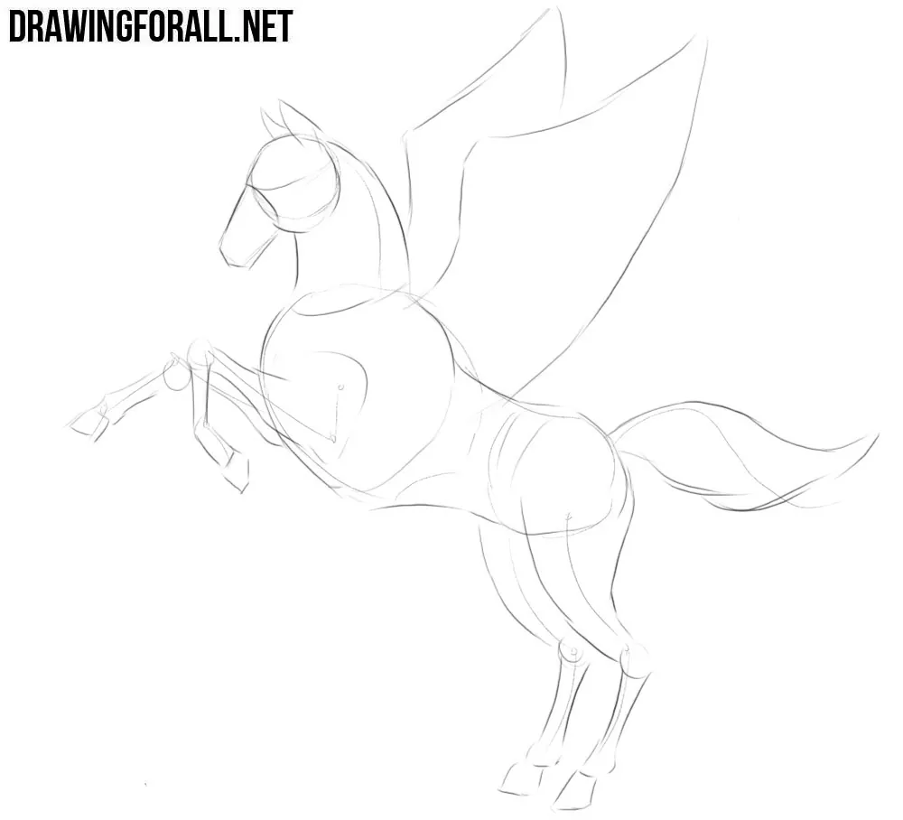 How to draw a Pegasus