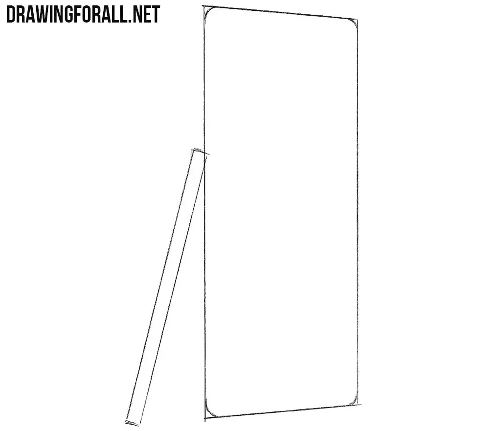 How to draw a Samsung smartphone