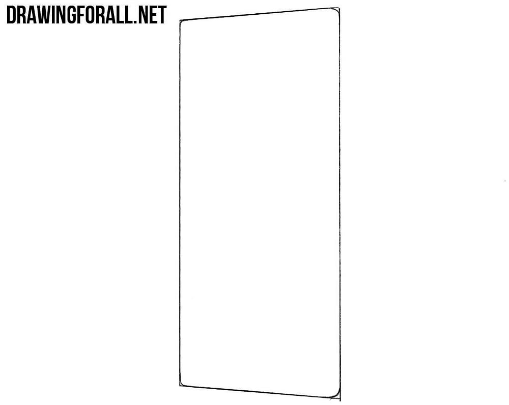 How to draw a Sony Xperia ZX Premium