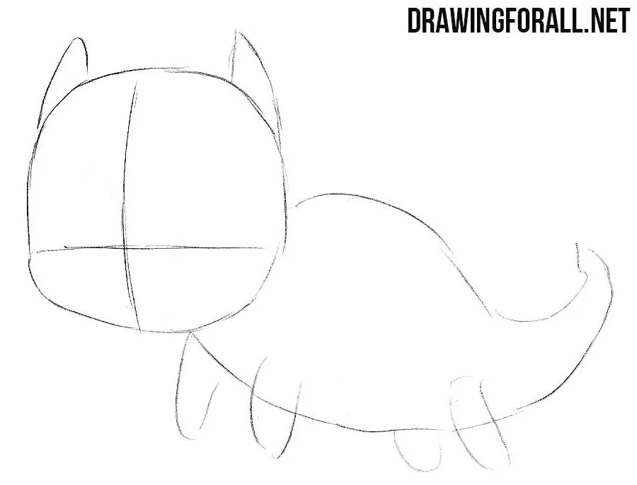 2 How to draw a cute chibi dragon