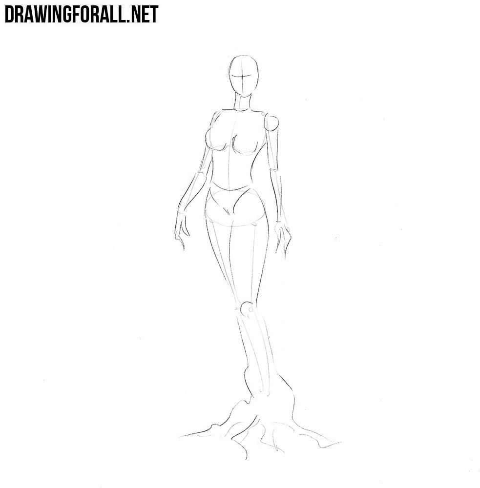 how to draw a forest girl