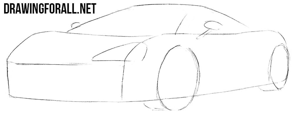 How to draw a sports car