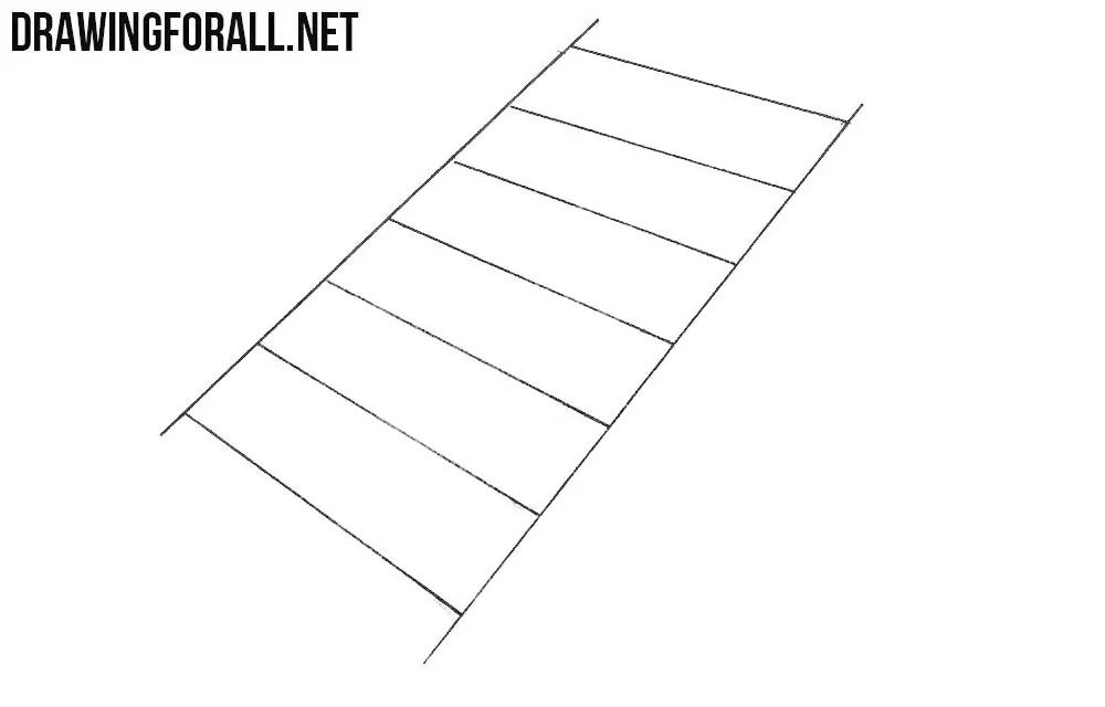 How to draw stairs step by step