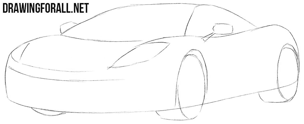 How to sketch a McLaren mp4