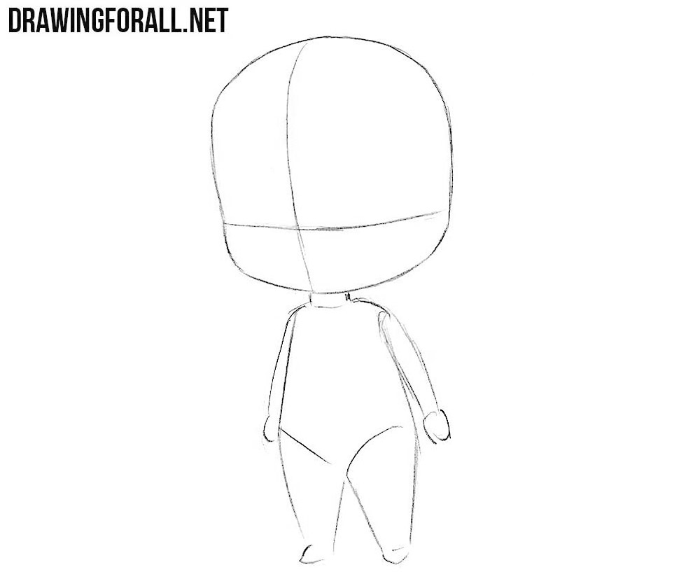 How to sketch chibi Jason Voorhees