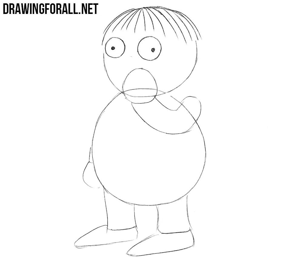 How to draw Ralph Wiggum step by step
