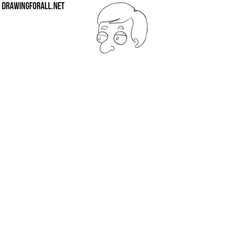 How to draw Tom Tucker from family guy