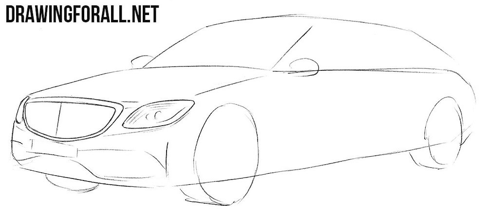 How to draw a Maybach
