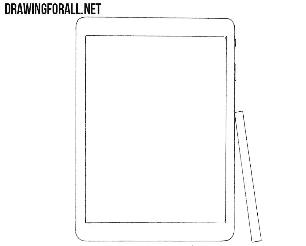How to draw a Samsung Galaxy Tab