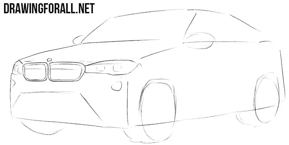 How to draw a bmw latest models