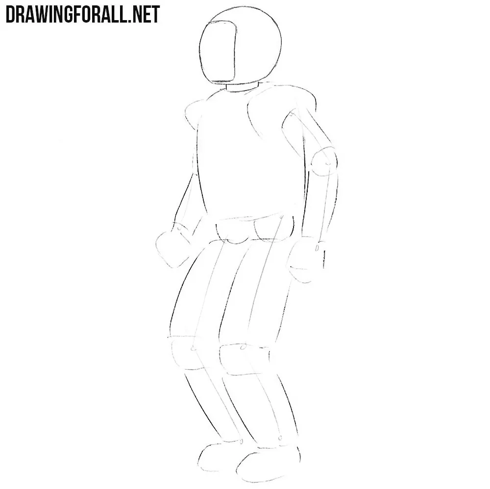 How to draw a realistic robot