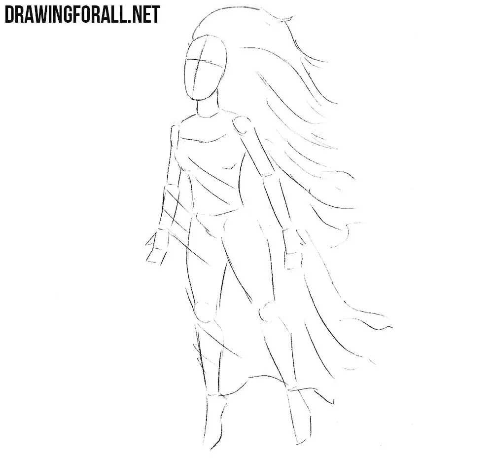 How to sketch a Banshee step by step