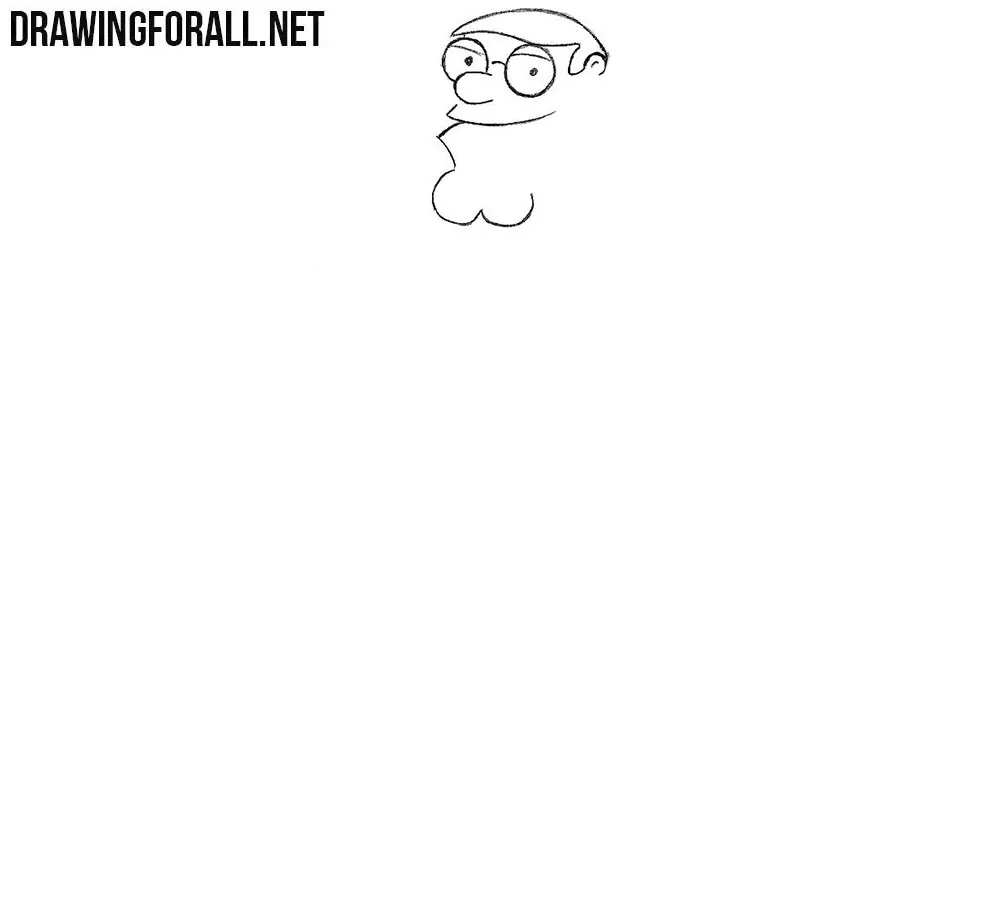 Learn how to draw Peter Griffin step by step