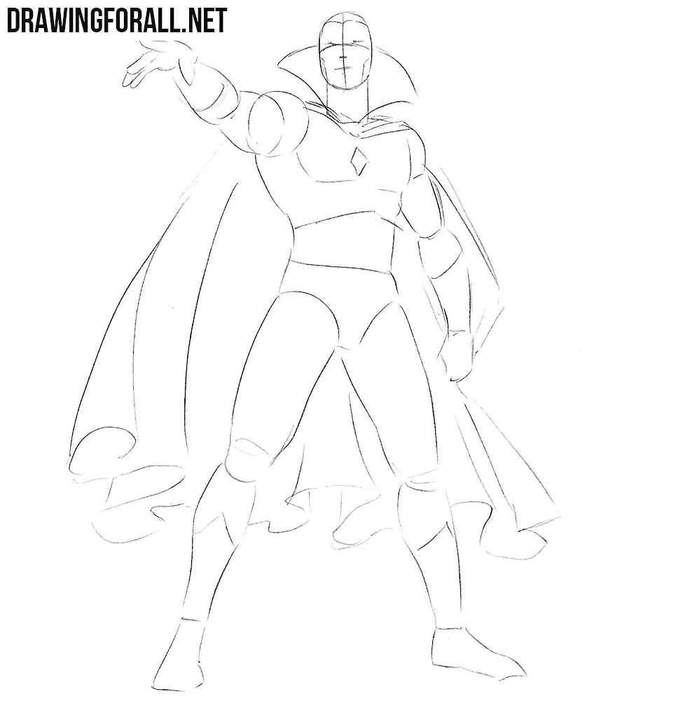 Learn how to draw Vision from marvel comics
