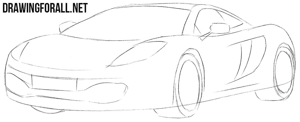 Learn how to draw a McLaren mp4