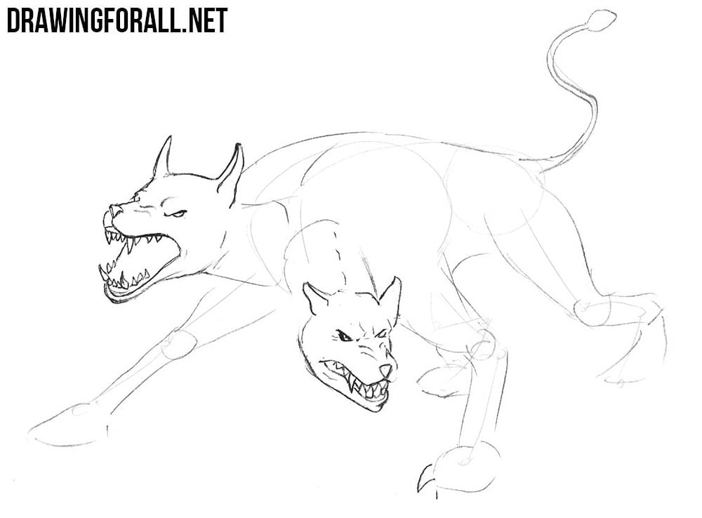 Learn to draw a monster dog
