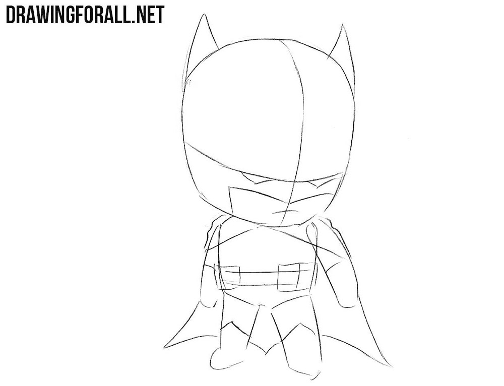 Learn to draw chibi Batman